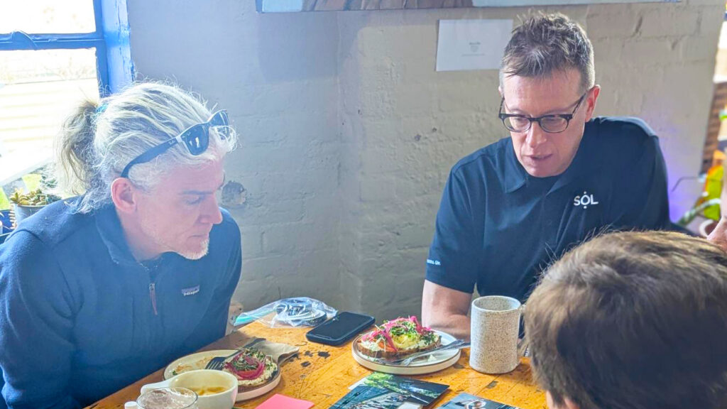 Donor Advised Fund holders enjoying coffee and conversation