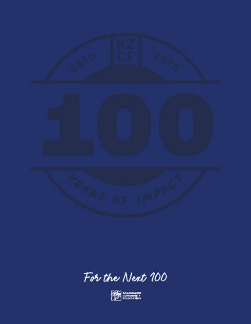 100 Years of Impact Cover "For the Next 100" text